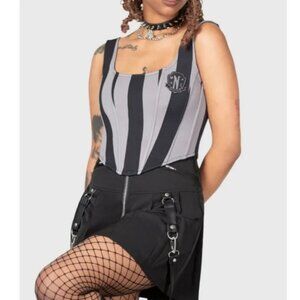 NWT Killstar x Wednesday Addams Abhor Corset Top